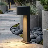 LumenXL Industriële staande buitenlamp Simone, 30 cm - zwart