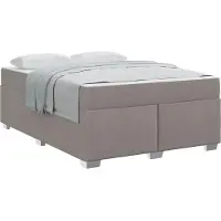 vidaXL Bedframe Taupe 140 x 200 cm Stof