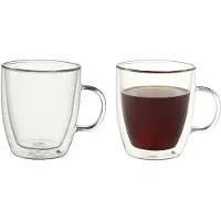 Dorre Kirk koffiekop dubbelwandig 24 cl 2-pack Glas