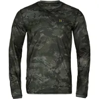 Härkila - Noctyx Camo Langarmshirt - Longsleeve 3XL, olijfgroen