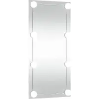 vidaXL Wandspiegel met LED's rechthoekig 30x60 cm glas