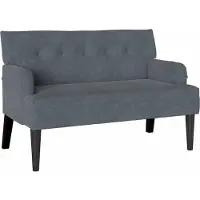 vidaXL Chesterfield Bank Donkergrijs 112 x 65,5 x 75 cm Fluweel