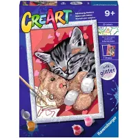 Ravensburger CreArt Peaceful Kitten - Schilderen op nummer voor kinderen