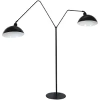 Light & Living Vloerlamp 2L 140x31x180 cm ORION mat zwart