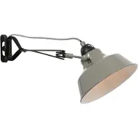 Steinhauer Groene klemlamp / wandlamp Nove 1320G met E27 fitting en schakelaar
