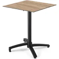 Oviala - 70 cm kantelbare terrastafel in onbewerkt eiken laminaat - Opéra