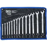 Bgs Spanner, Combinatiesleutelset extra lang SW 6 - 19 mm 14 stuks.