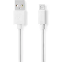 Nedis USB-Kabel | USB 2.0 | USB-A Male | USB Micro-B Male | 480 Mbps | Vernikkeld | 1.00 m | Rond | PVC |