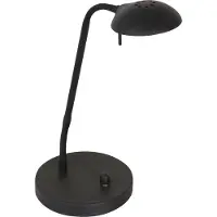 Mexlite Zwarte bureaulamp Biron