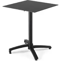 Oviala - 70 cm kantelbare terrastafel in zwart laminaat - Opéra