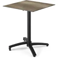 Oviala - 70 cm kantelbare terrastafel in gerookt eiken laminaat - Opéra