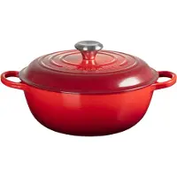 Le Creuset Marmite Braadpan Hoge deksel Signature 'Kersenrood' Ø26cm / 4.1L