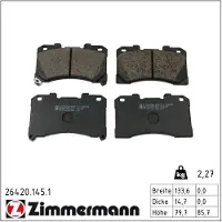 ZIMMERMANN 26420.145.1 Remblokken