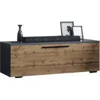 VCM ArilaM TV-meubel 1 kleppe antraciet, eik decor.