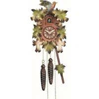 Engstler - 532/2/8 - Koekoeksklok - 8-daags kettinguurwerk - Notenhout - 35 cm