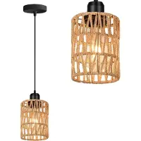 Toolight App1622-1Cp Hanglamp Beige 12X12X15,5Cm