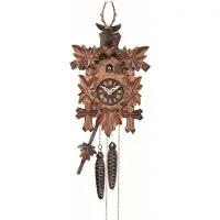 Engstler - 528/5/8 - Koekoeksklok - 8-daags kettinguurwerk - Notenhout - 35 cm