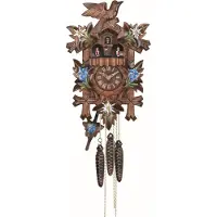 Engstler - 532/10_QM - Koekoeksklok - Kwarts - Notenhout - met muziek - 35 cm