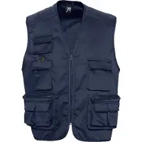 Sols Wild Unisex Full Zip Waistcoat Bodywarmer Jacket (Marine)