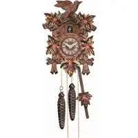 Engstler - 522/6 - Koekoeksklok - 1-daags kettinguurwerk - Notenhout - 22 cm
