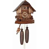 Engstler - 439/8 - Koekoeksklok - 8-daags kettinguurwerk - Notenhout - 28 cm