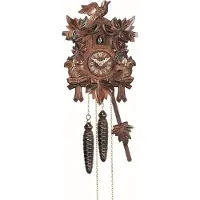 Engstler - 622 - Koekoeksklok - 1-daags kettinguurwerk - Notenhout - 22 cm