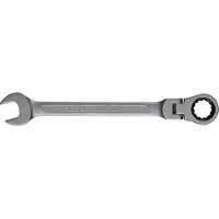 SW-Stahl 03530L-17 ringratelsleutel 17 mm I ringsleutel met scharnier I 72 tanden I steeksleutel met ringratel I ringratel steeksleutel SW 17