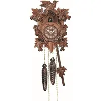 Engstler - 623_Q - Koekoeksklok - Kwarts - Notenhout - 22 cm