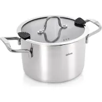 Orion Kookpan Edelstaal met Deksel 18 cm, 2,3 l - Kookpot - Soeppan