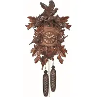 Engstler - 640 - Koekoeksklok - 1-daags kettinguurwerk - Notenhout - 43 cm