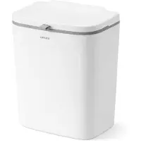 Ceruzo Afvalbakje - met Schuifdeksel - 9 Liter- GFT Aanrechtbakje - Hangen of Staand - Wit -24 x 16 x H30 cm