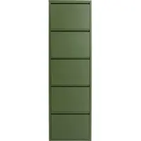 Kare design Schoenenkast Caruso olijf 5 laden