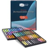 Artina Pasteo Pastelkrijt voor volwassenen - Set van 72 Stuks Zachte Krijtstiften - Fijne Pastelpotloden van zachte Krijt