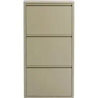 Kare design Schoenenkast Caruso kaki 3 laden