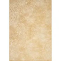 Acsento Faro 880 Beige Gold Vloerkleed - 280 x 380 cm - Beige - Rechthoekig - Viscose, Polyester - Eetkamer, Woonkamer - Gespikkeld - Modern