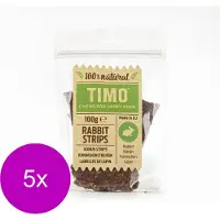 Timo Strips 100 g - Hondensnacks - 5 x Konijn
