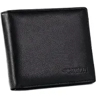 4U Cavaldi 4U - Klassieke Heren Portemonnee - Horizontaal Model - Hoogwaardig Kunstleer - Zwart - RFID-Bescherming - Inclusief Luxe Cadeauverpakking