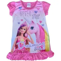 Barbie Nachtjapon - Maat 134/140 - Pyjama - Mattel - Roze