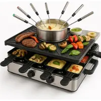 Core Gourmetstel 8 personen - Gourmetstellen - Gourmet - Zwart - ‎10cm x 10cm x 10cm