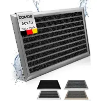 Bomoe AluGant DL – Aluminium Deurmat 40x60 cm Blauw Grijs Metallic – Vloermat Antislip Buiten & Binnen – Roestvrij Weerbestendig