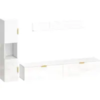 4Goodz Hangend tv-meubel 3-delige set 180 cm breed hoogglans