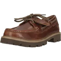 Clarks Veterschoen 'Cleyhill Boat' donkerbruin