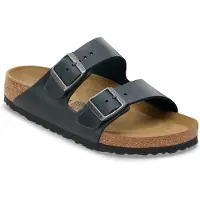 Birkenstock Arizona - Slippers - Oiled Leather - Zwart - Unisex - Narrow - Maat 37 (4040714996981)