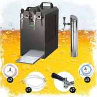 Ich-zapfe Complete set - Biertap - STREAM 80K bierkoffer, doorstroomkoeler, 2-lijns droge koeler, NC Adapter, KeyKeg