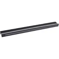 LINDBY LED-wandlamp Benario, zwart, Woon-/ Eetkamer, Aluminium, Modern, LED wandlamp