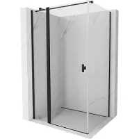 Mexen Mist T douchecabine met draaideur 95 x 110 , transparant, zwart - 8A4T-095-110-70-00