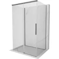 Mexen Rox-3S douchecabine 3-wandig schuifbaar 130 x 110 , transparant, kanonmetaal - 8C2-130-110-95-00-3S
