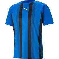 Puma Voetbalshirt teamLIGA Striped - Blauw/Zwart Kids