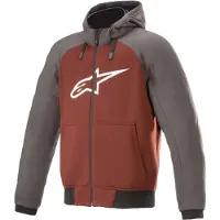 Alpinestars Chrome Sport Teergrijs Bordeaux Hoodie Maat M