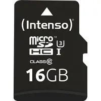 Intenso 3433470 microSDHC 16GB Class 10 UHS-I Professional